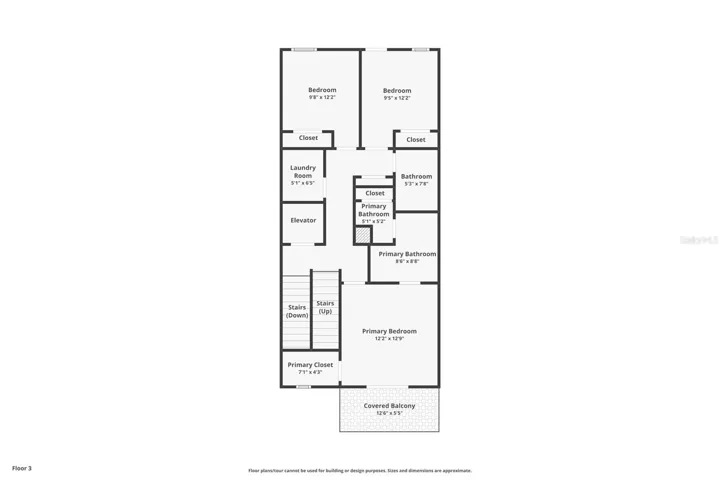 .,.Floorplans.. Floorplans also in tour...3rd Level Bebrooms..