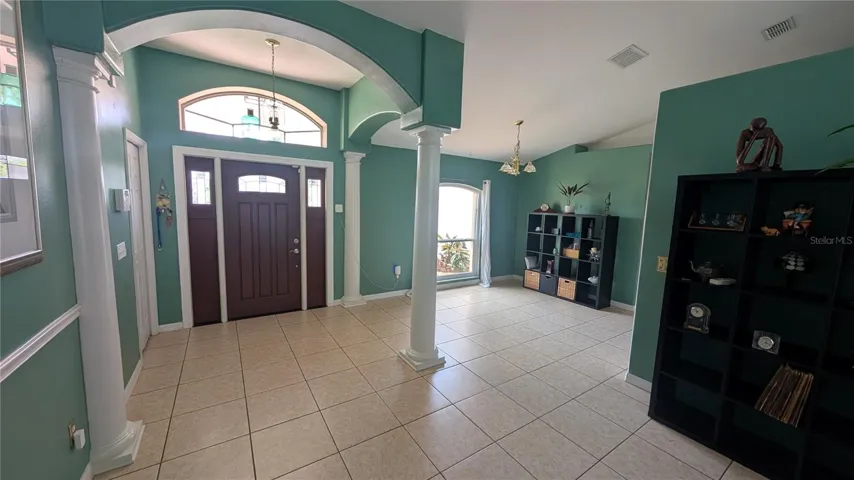 Foyer entrance from living room