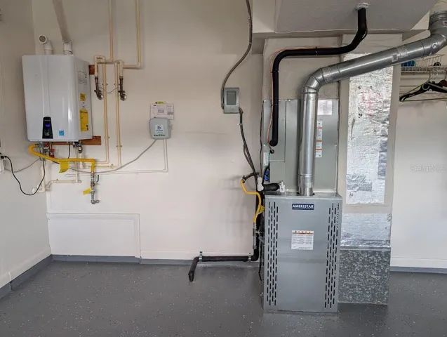 Tankless gas water heater and newly installed gas furnace / AC