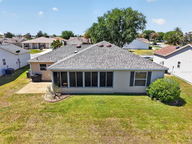 Rear Elevation with Patio