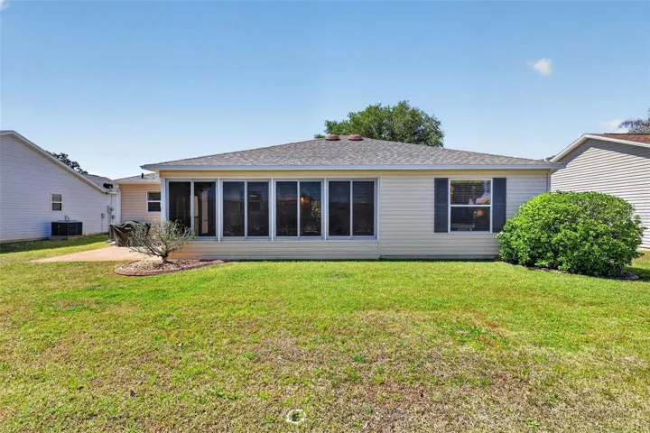 Rear Elevation with Patio