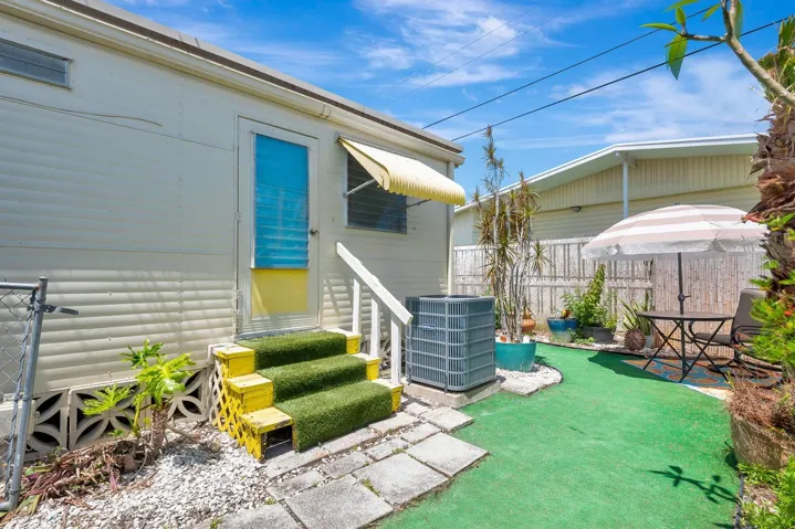 Outdoor private area, door coming from master bedroom.