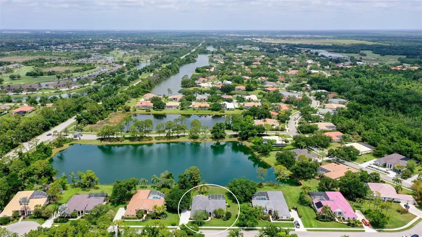 Aerial south to north.