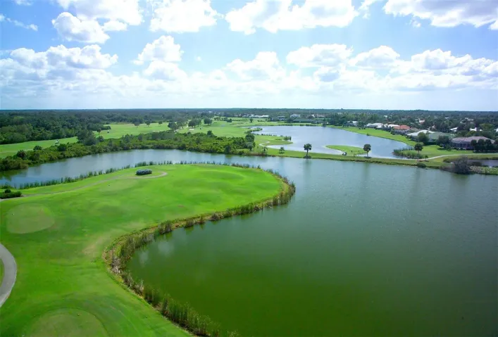 Expansive lakes throughout the community.