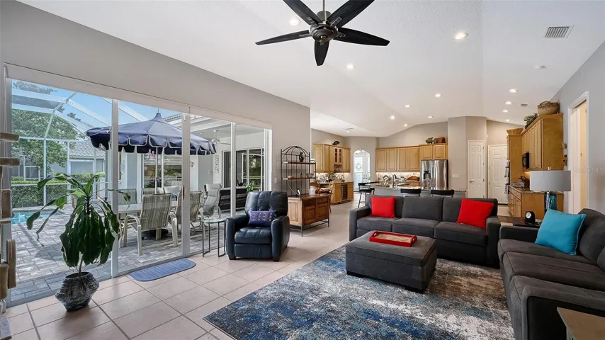 Family room/kitchen space.