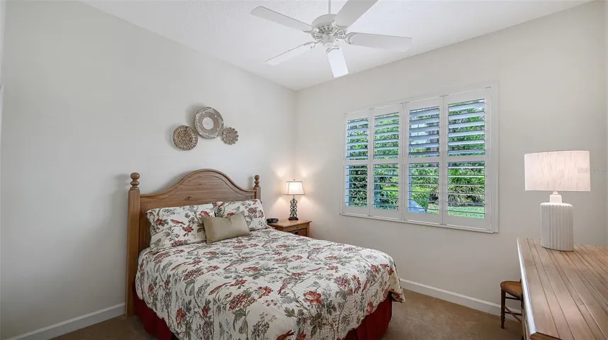 Guest bedroom back of house.