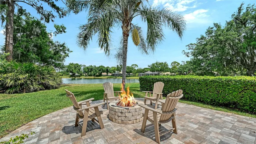 Firepit comfort.