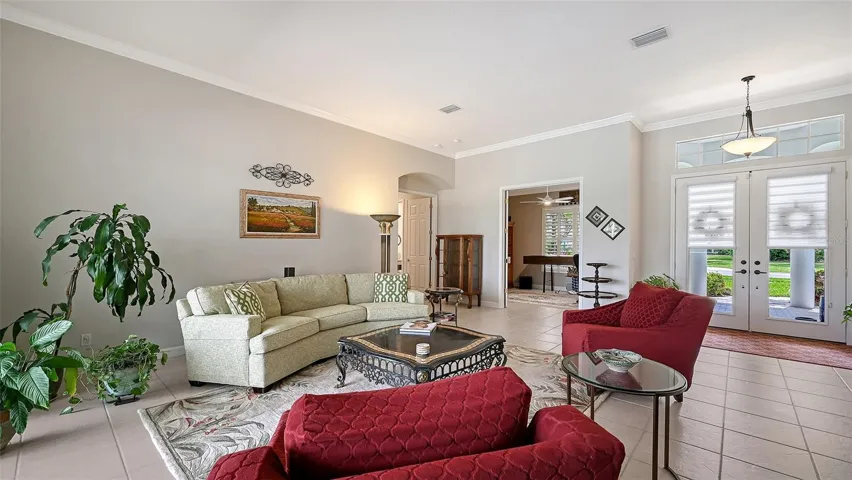 Living room to front door.