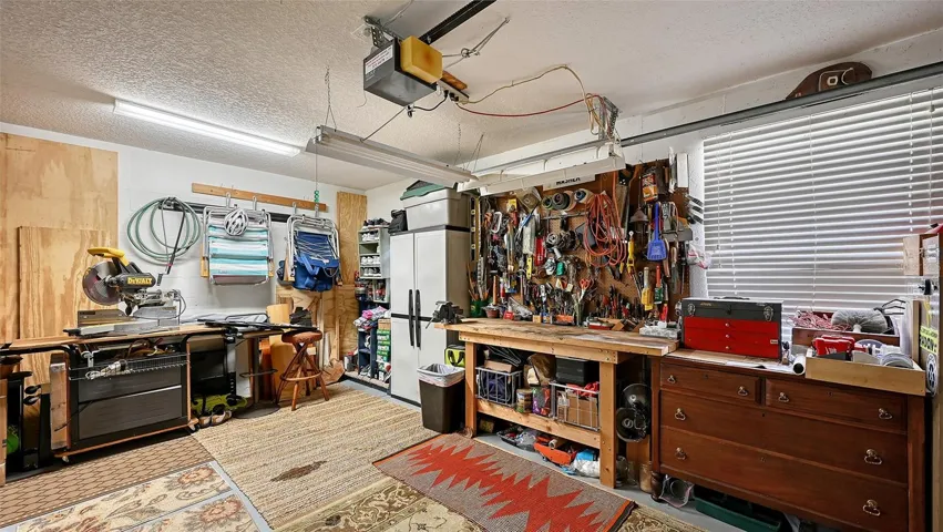 Garage work area.