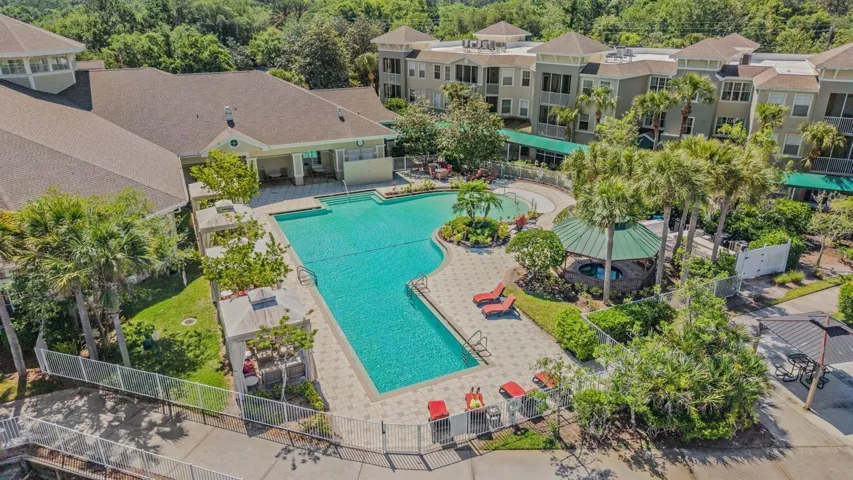 Clubhouse and pool area