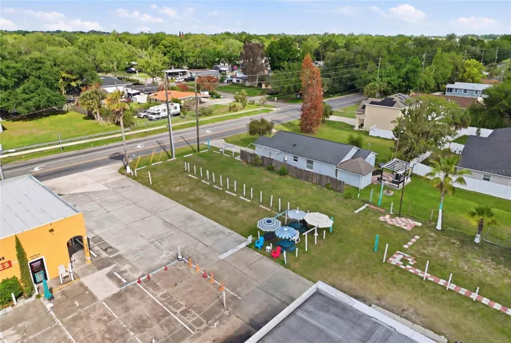 Aerial view of vacant lot