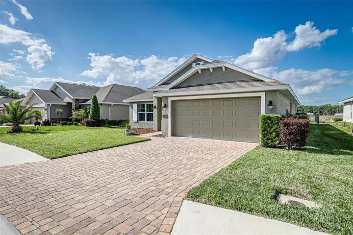 Brick paver driveway