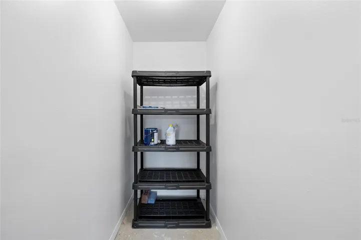 storage closet next to unit  8x4 ft