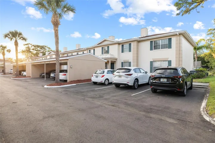 One private carport space and visitor spaces