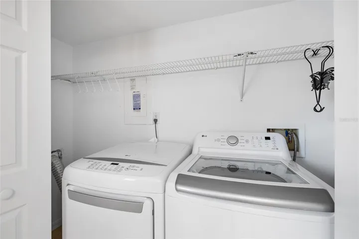 Laundry closet off Kitchen
