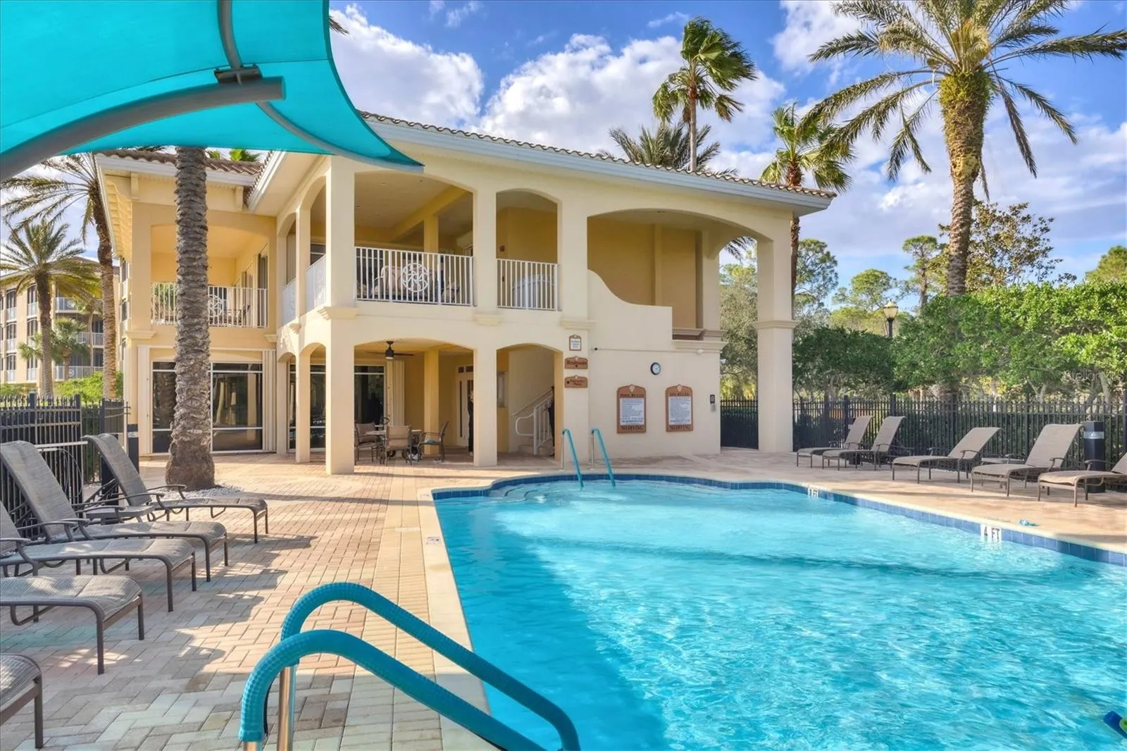 Heated Community Pool and Spa on Lake