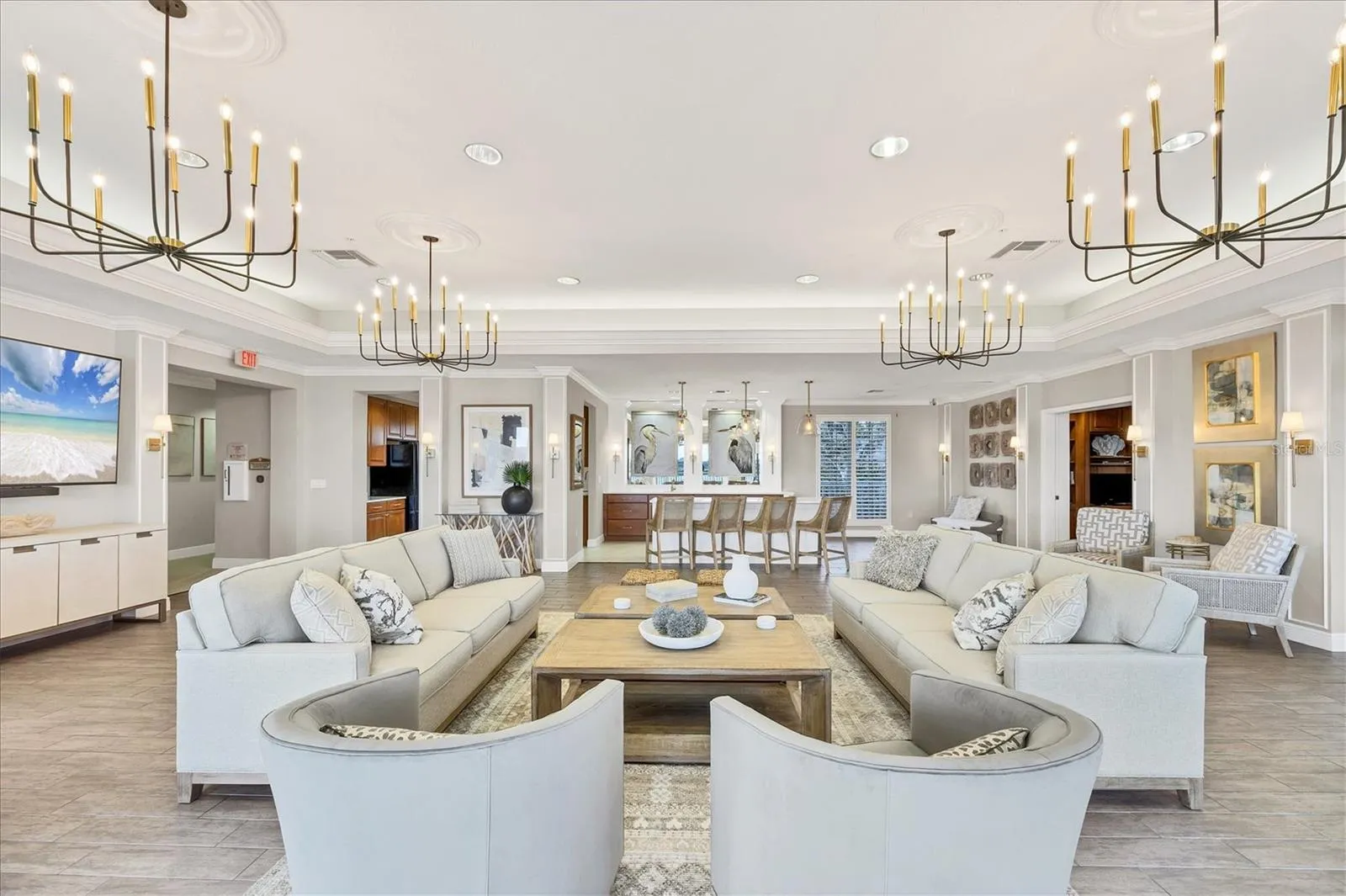 Clubhouse Lounging and Get Together Space