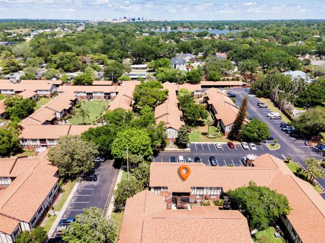 Location of your new home compared to Downtown Orlando on the horizon