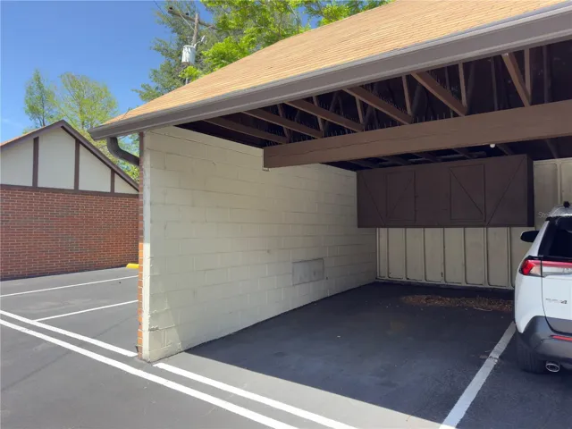 Covered Car Port with Storage