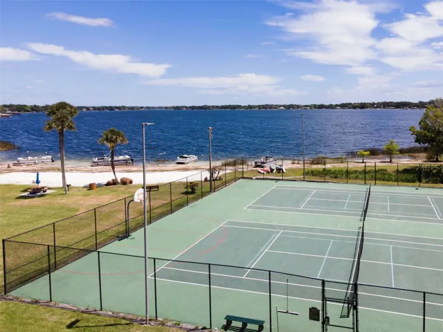 Tennis Courts with Basketball...right on the lake!