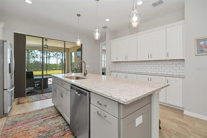 Spacious Kitchen with added Cabinetry area