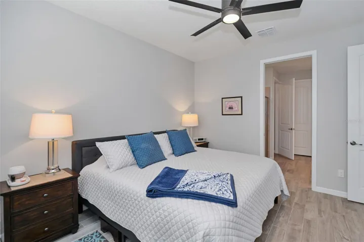 Main Bedroom with Pocket Door to Main En-suite Bath