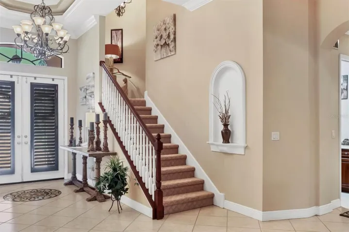 stairs to guest rooms