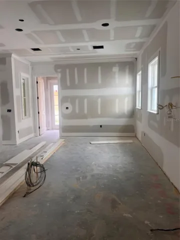 Kitchen View and exit to backyard
