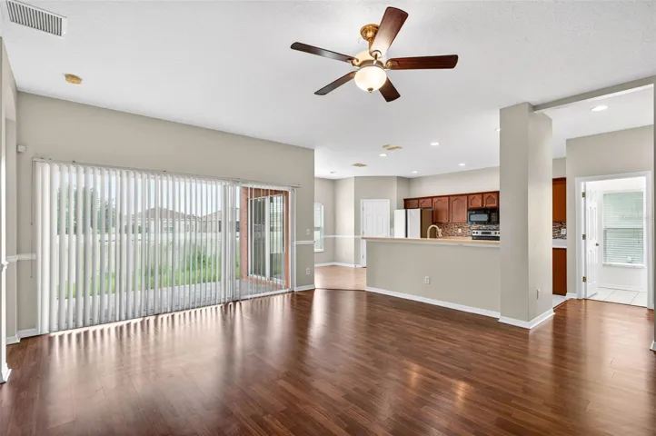 Family Room and Kitchen