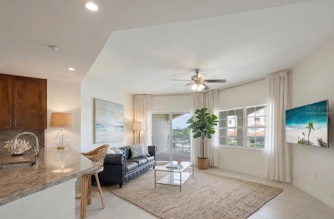 Living Room Virtually Staged
