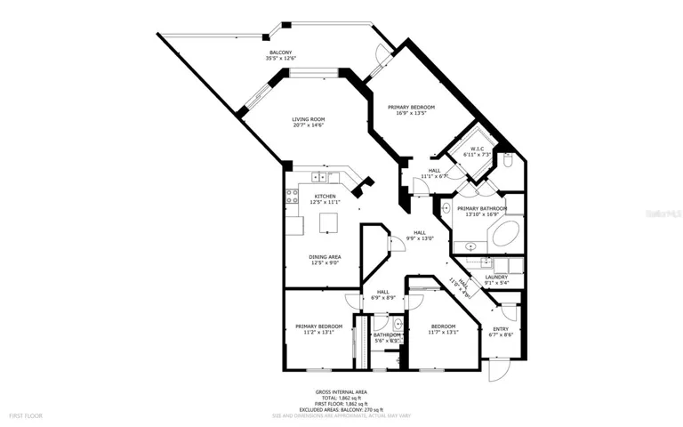 Unit 214 - Floor Plan