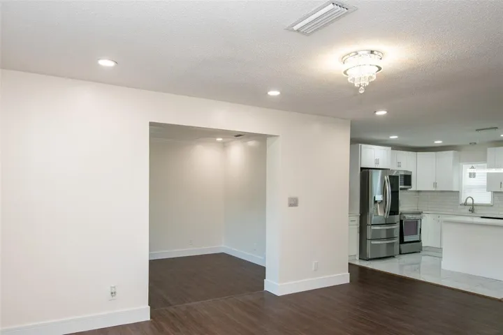 Living And Dining Room facing Kitchen