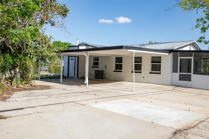 Backyard and Florida Room Entrance