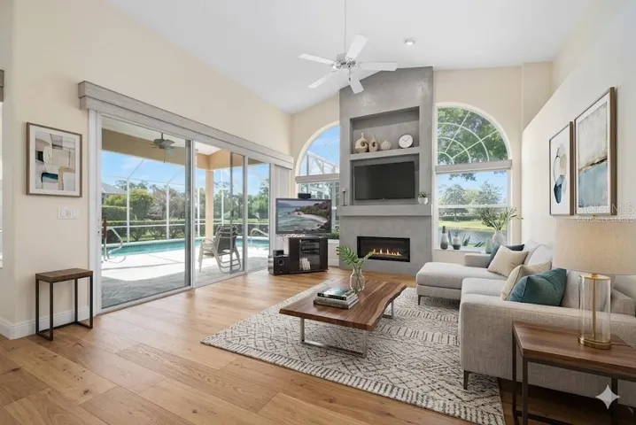 Virtually Staged Family room