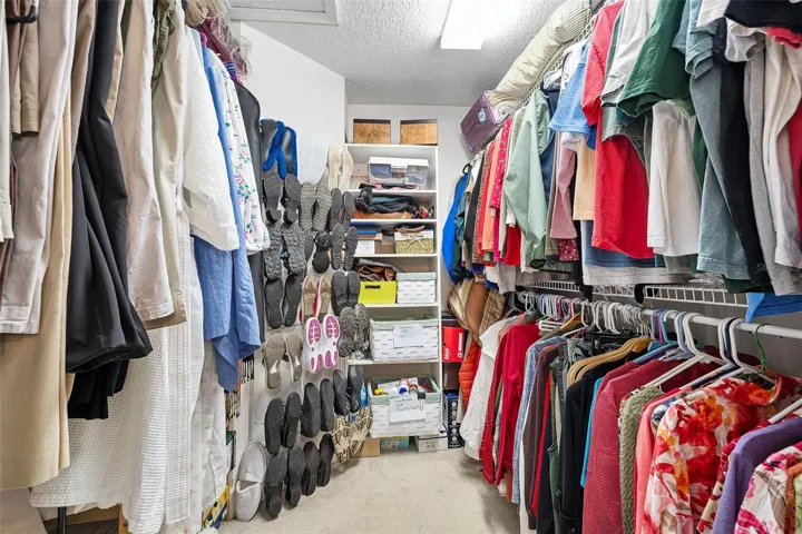 Primary walk in closet
