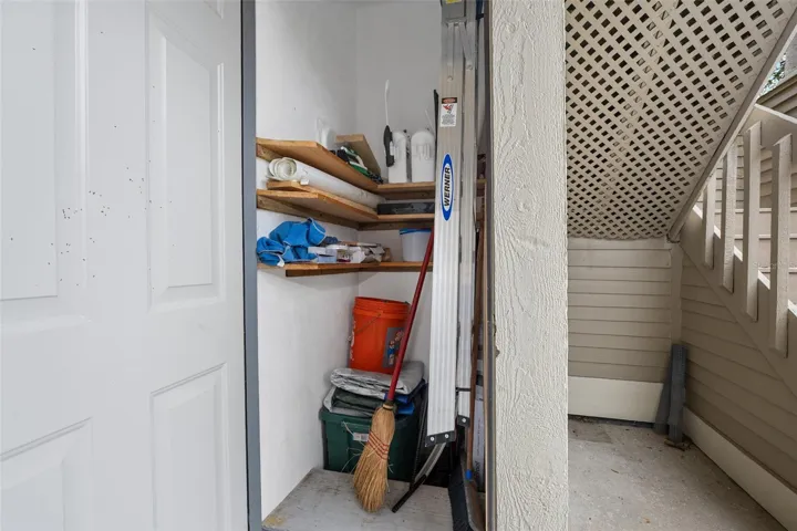 Outside storage closet