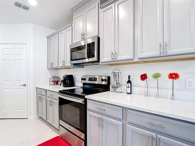 View back of Kitchen and counter space