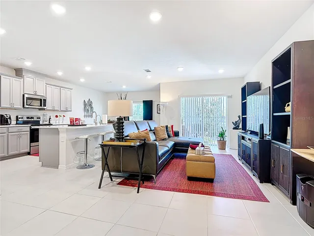 Open living space view from entrance