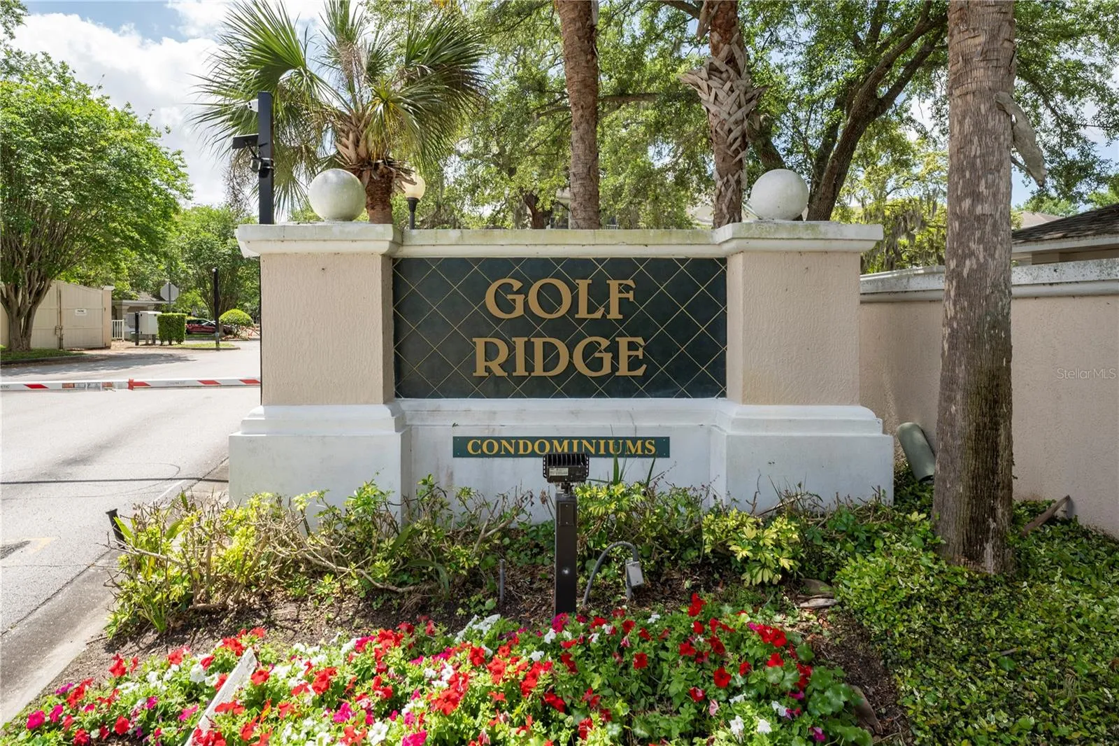 Gated entrance to Golf Ridge