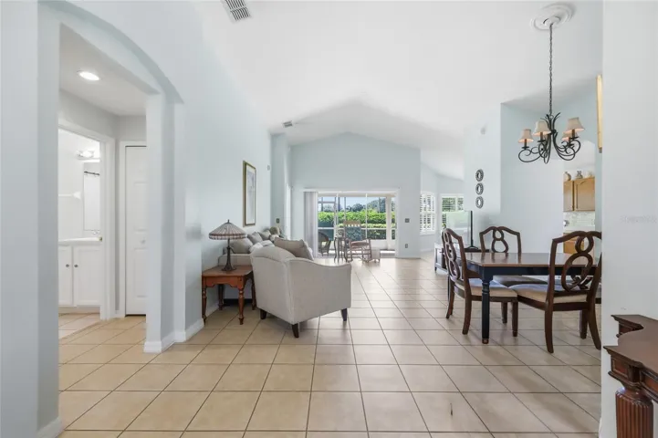 Foyer to Living/Dining Room