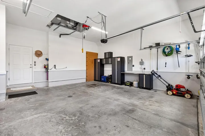 Oversized garage.