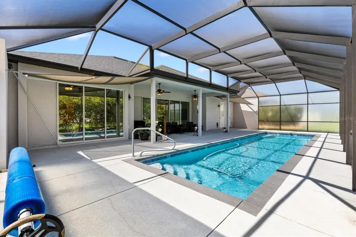 38'x10' heated saltwater lap pool.