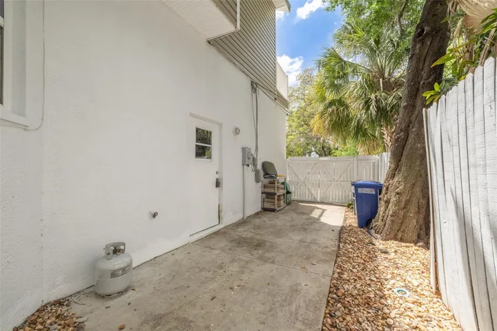 Side of home to store wave runners or kyacks