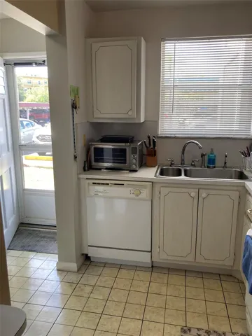 Kitchen and front door