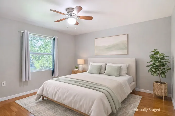 Primary bedroom- VIRTUALLY STAGED