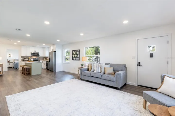 Open floor plan.