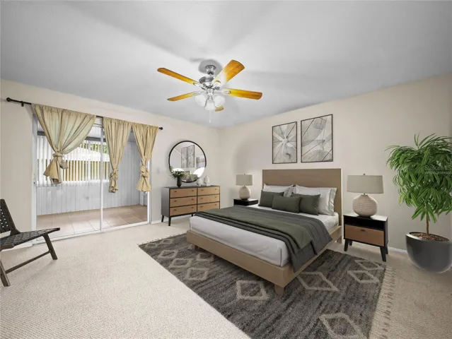 Primary Bedroom -virtually staged