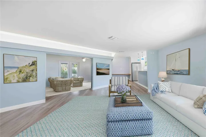 Virtually Staged Living Room