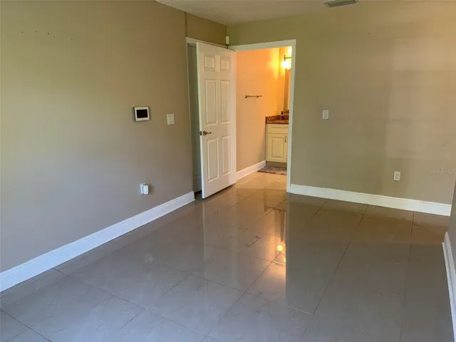 Entrance to the bathroom from the Living Space