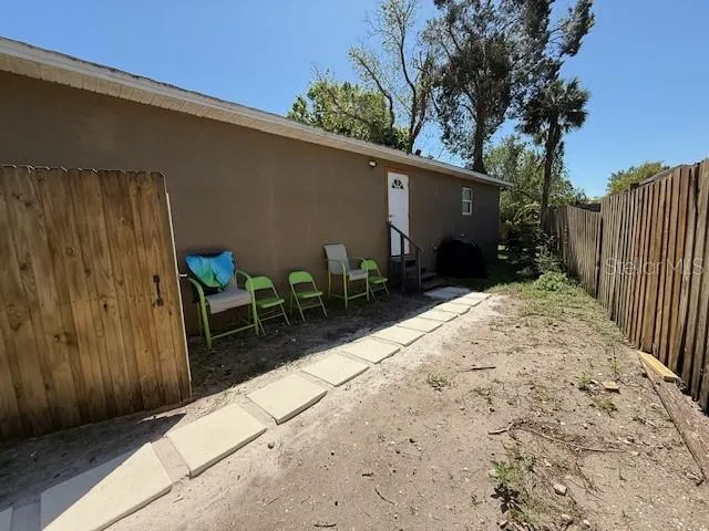 Your yard space and private entrance